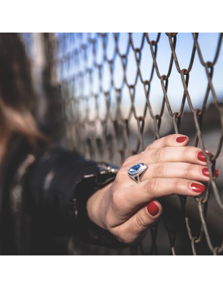 Silver ring with Swarovski crystal PK 1892