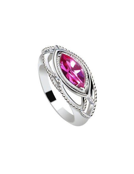 Silver ring with Swarovski crystal PK 1901