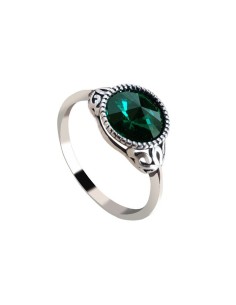 Oxidized silver ring Swarovski Elements PK 2067