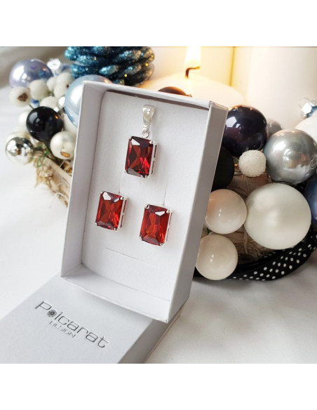 Srebrne kolczyki z cyrkoniami K3 741|Polcaratdesign.pl Biżuteria