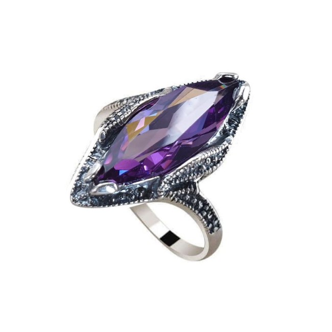 Silver ring with zirconia PK 1509