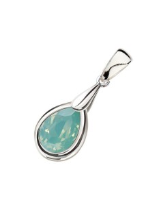 Silver rhodium-plated pendant with Swarovski crystal W 2095