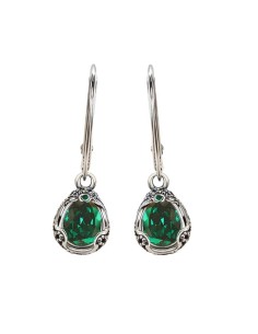 K 2084 Silver Crystal Earrings 2