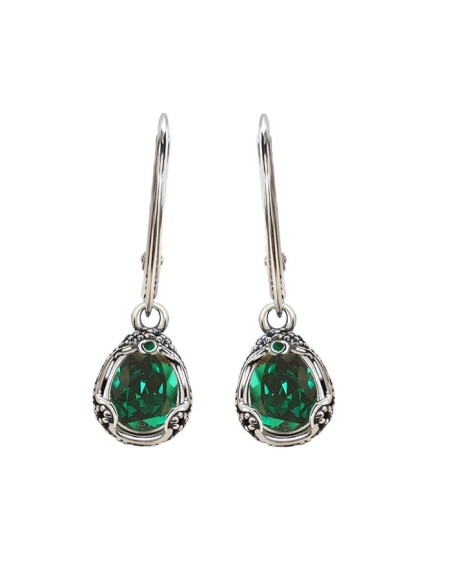 K 2084 Silver Crystal Earrings
