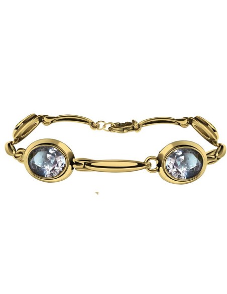 Gold-plated bracelet decorated with crystals L 2109