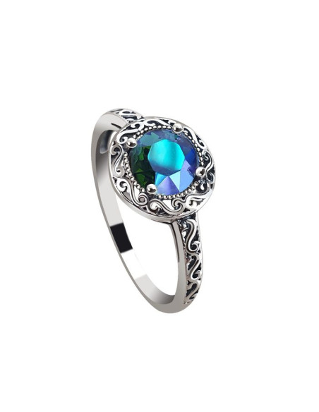 Silver ring with crystal PK 2111 from the manufacturer Polcarat Design Silver ring with crystal PK 2111 from the manufacturer Polcarat Design