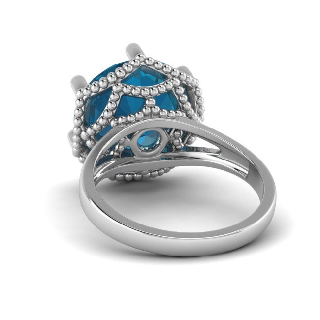 Silver ring with crystal PK 2112 Polcarat Design
