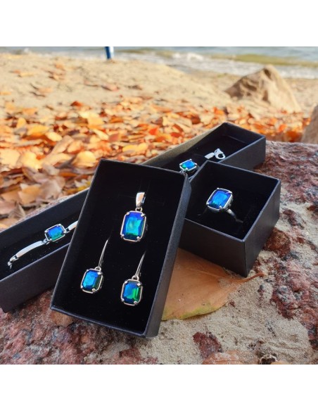 Oxidized Silver Pendant Crystal W 2110 Polcarat Design