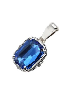 Silver pendant with crystal W 2110 2