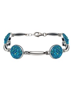 Silver bracelet L 2103 Druzy crystal glass crystal 2