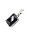 Silver pendant with zircon in 741