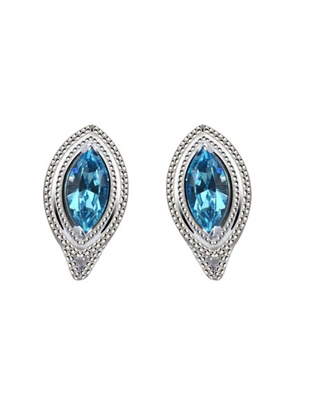 Silver earrings with Swarovski crystals K3 1892