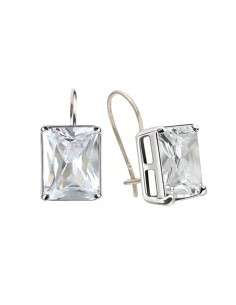 Silver earrings with cubic zirconia K2 742