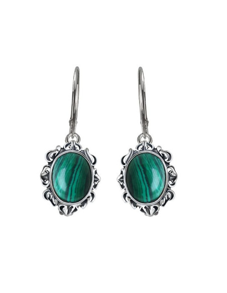 malachite earrings k 1661
