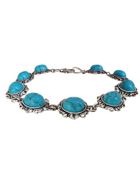 Bracelet with turquoise silver L 1661 turquoise