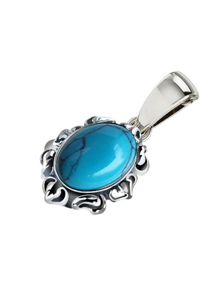 Pendant with turquoise silver W 1661 turquoise