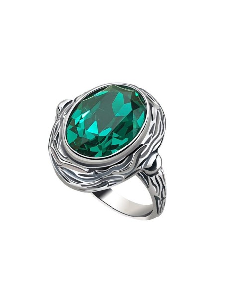 Silver ring with crystal PK 2117 Polcarat Design