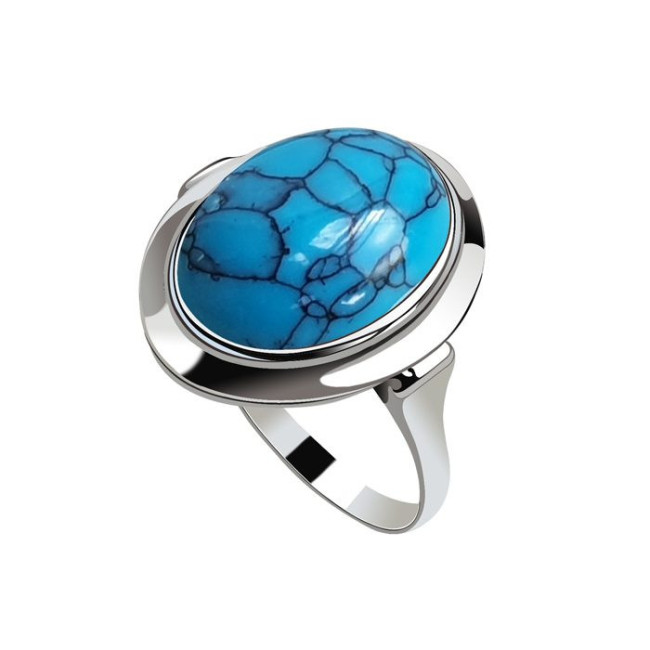 Silver ring with turquoise PK 585 Turquoise
