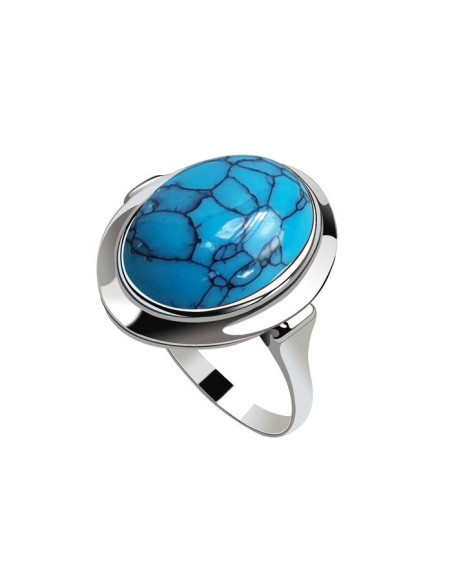 Silver ring with turquoise PK 585 Turquoise