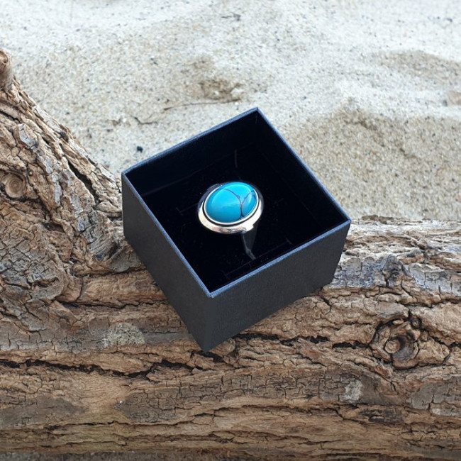 Silver ring with turquoise PK 585 Turquoise