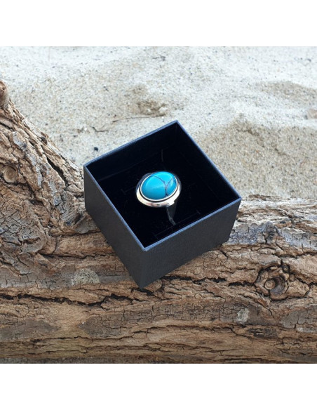 Silver ring with turquoise PK 585 Turquoise