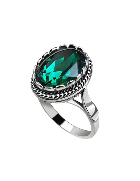 Silver ring with crystal PK 2126