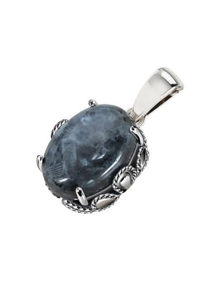 Silver pendant with labradorite W 2129