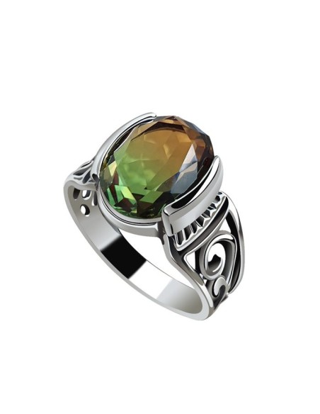 Silver ring with crystal PK 2128 Polcarat Design