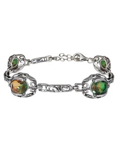 Silver bracelet with crystals L 2128 - Polcarat Design