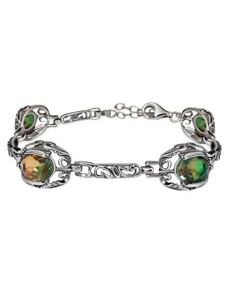 Bransoletka srebrna z kryształami L 2128|Polcaratdesign.pl Biżuteria