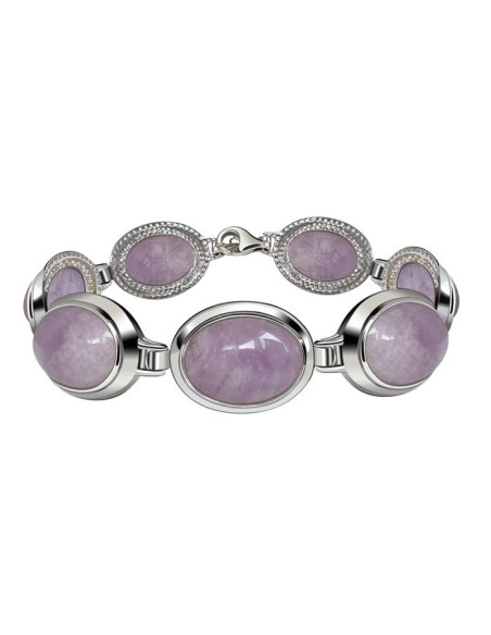 silver bracelet amethyst L 585