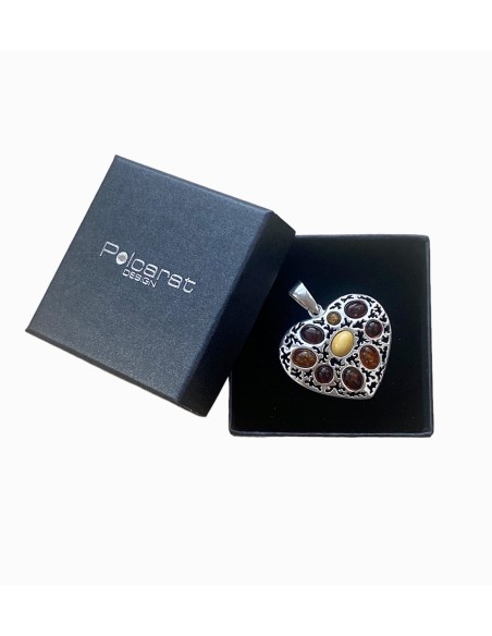 Heart with amber in a box in 1064