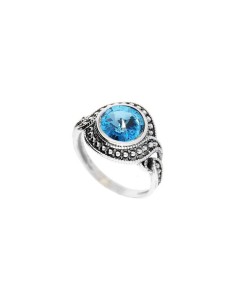 Silver ring with Swarovski crystal PK 1897 Montana 2