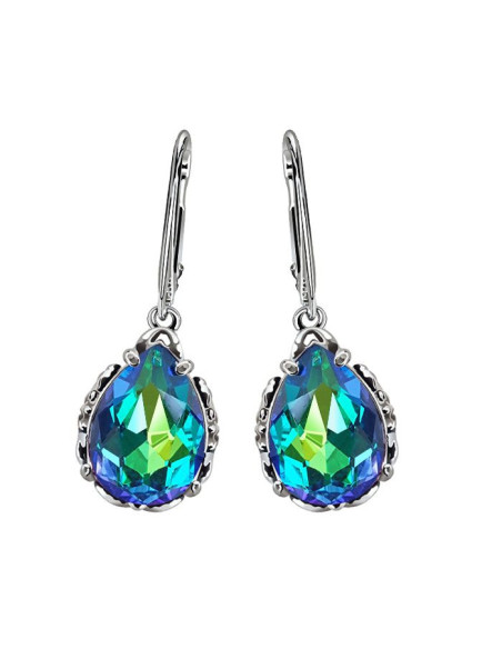 Silver earrings with Sphinx crystal