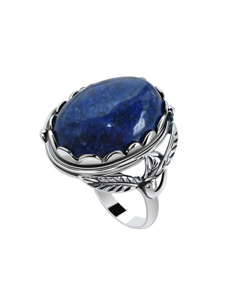 Silver ring with Lapis Lazuli. The largest selection of jewelry with natural stones at Polcarat Design.