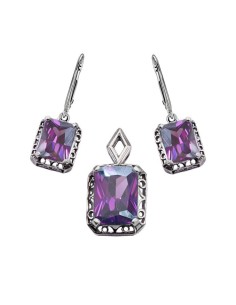 Set silver zircons KPL 1547 2