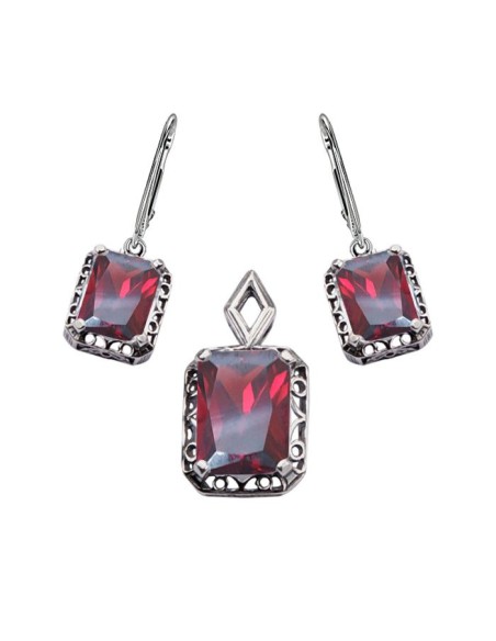 Set silver zircons KPL 1547