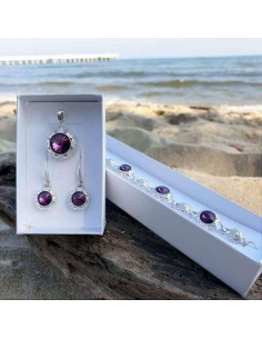 Oxidized clips with crystals KL 1894 2