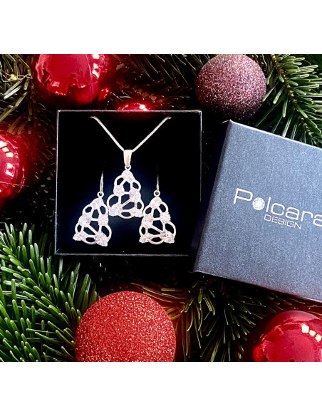 Komplet srebro cyrkonie KPL 885|Polcaratdesign.pl Biżuteria