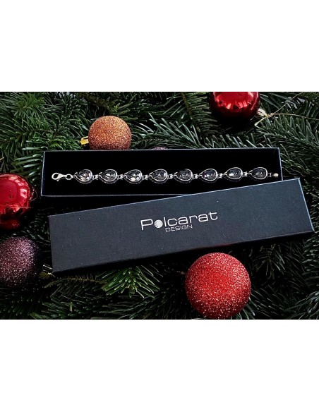 Silver bracelet with Swarovski crystals L 1595 Silver bracelet with Swarovski crystals L 1595