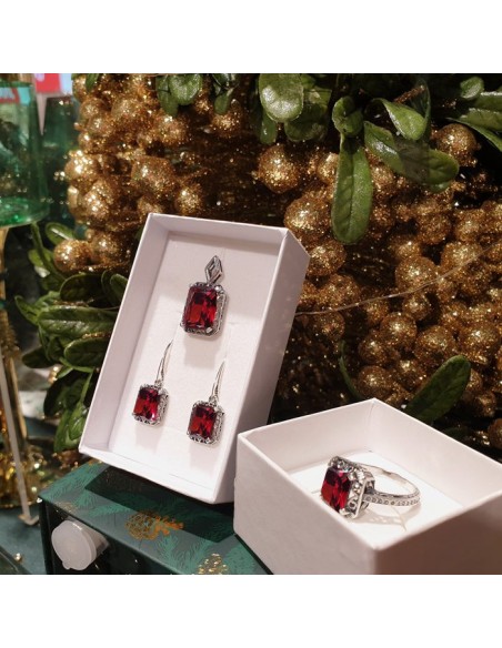 Set silver zircons KPL 1547