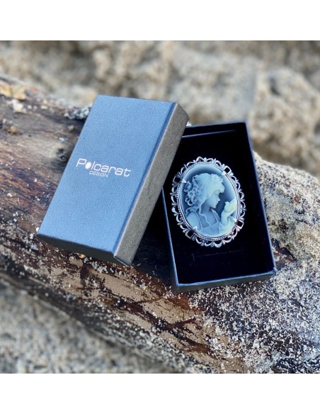 Silver pendant Cameo W 1639