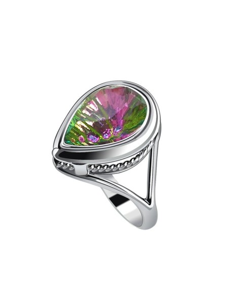 Silver ring with crystal PK 2107 Polcarat Design
