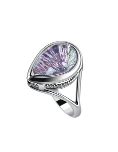 Silver ring with crystal PK 2107 Polcarat Design 2