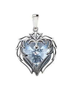 Silver HEART pendant decorated with crystal W 2124 Polcarat Design
