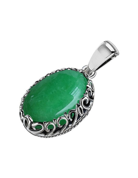 Silver pendant with agate W 2127
