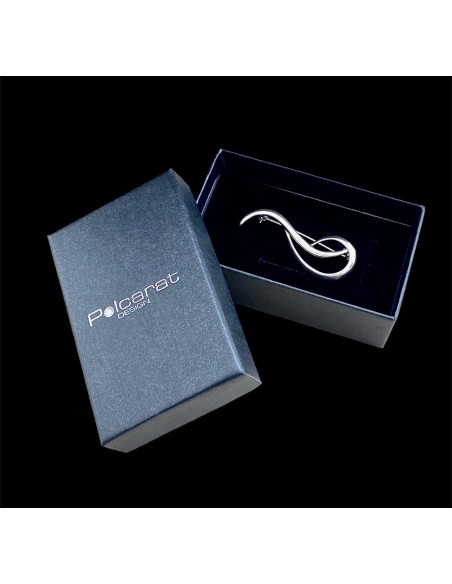 Silver brooch without stones B 4004 Polcarat Design Silver brooch without stones B 4004 Polcarat Design