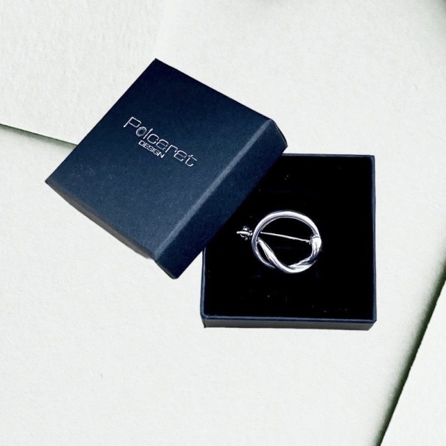 Silver brooch B 30 Polcarat Design