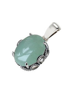 Silver pendant with aventurine in 2129