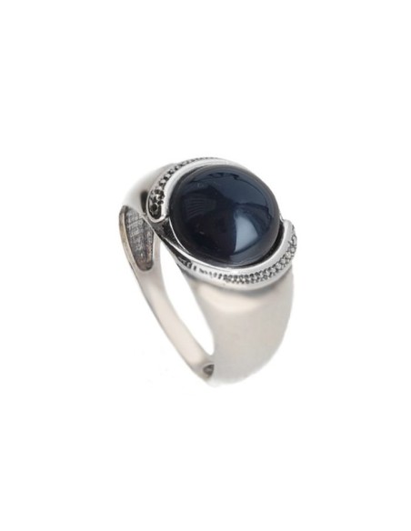 Silver ring with onyx pk 1805